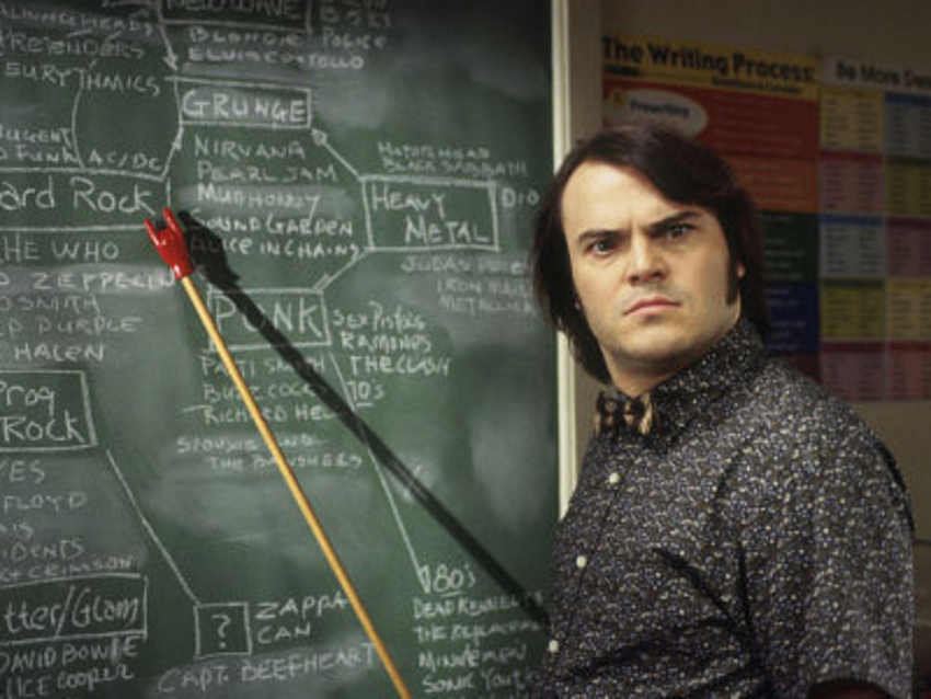 Jack Black in School of Rock (2003 Paramount Pictures. All Rights Reserved.)